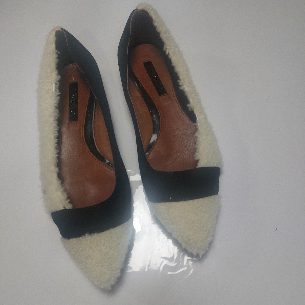 STACCATO Women's Faux Fur Flats Size 9 - Picture 4 of 15